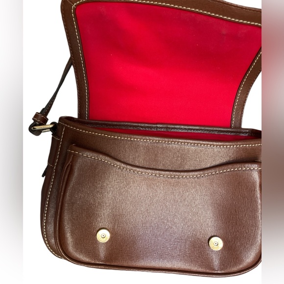 Dooney & Bourke Saffiano Leather Small Safari Crossbody Bag with Defect 0147 - Picture 3 of 13